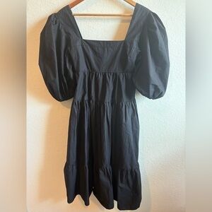 Sokie Collective Puff Sleeve Tiered Dress Size Small